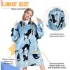 imageCatalonia Wearable Blanket Hoodie for Kids  Oversized Warm Cozy Hooded Blanket  Sweatshirt Blanket with Pocket ampamp SleevesWondercat Gray