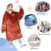 imageCatalonia Wearable Blanket Hoodie for Kids  Oversized Warm Cozy Hooded Blanket  Sweatshirt Blanket with Pocket ampamp SleevesXmasdachshund Wine