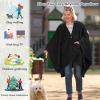 imageCatalonia Womens Poncho Cape Sherpa Cloak Coat Snuggly Hooded Wearable Blanket Gift Idea for Mom and Teen GirlsBlack