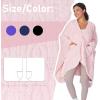 imageCatalonia Womens Poncho Cape Sherpa Cloak Coat Snuggly Hooded Wearable Blanket Gift Idea for Mom and Teen GirlsPink