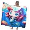 imageCatalonia Beach Towel With Hood Microfiber Hooded Swim Poncho SandFree for Kids and AdultsMermaid
