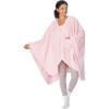 imageCatalonia Womens Poncho Cape Sherpa Cloak Coat Snuggly Hooded Wearable Blanket Gift Idea for Mom and Teen GirlsPink
