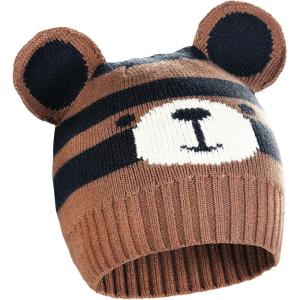 imageCatalonia Kids Knit Hats Warm Toddler Winter Hats Cute Beanies Hat Cap for Boys Girls Aged 610 Gifts Idea For ChristmasBear