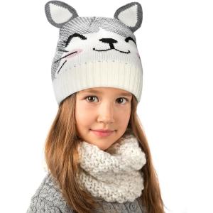 imageCatalonia Kids Knit Hats Warm Toddler Winter Hats Cute Beanies Hat Cap for Boys Girls Aged 610 Gifts Idea For ChristmasCat