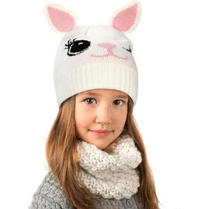 imageCatalonia Kids Knit Hats Warm Toddler Winter Hats Cute Beanies Hat Cap for Boys Girls Aged 610 Gifts Idea For ChristmasRabbit