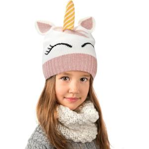 imageCatalonia Kids Knit Hats Warm Toddler Winter Hats Cute Beanies Hat Cap for Boys Girls Aged 610 Gifts Idea For ChristmasUnicorn