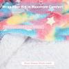 imageCatalonia Blanket Hoodie for Kids Oversized Wearable Sherpa Sweatshirt Pullover for Teens Youth Gift IdeaRainbow Unicorn  Glow in the Dark