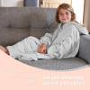 imageCatalonia Galaxy Blanket Hoodie for Kids Oversized Fleece Blanket Sweatshirt Warm Cozy Wearable Hooded Pullover for Boys ampamp GirlsDove Grey