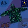 imageCatalonia Galaxy Blanket Hoodie for Kids Oversized Fleece Blanket Sweatshirt Warm Cozy Wearable Hooded Pullover for Boys ampamp GirlsGlow in the Darkdog