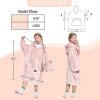 imageCatalonia Galaxy Blanket Hoodie for Kids Oversized Fleece Blanket Sweatshirt Warm Cozy Wearable Hooded Pullover for Boys ampamp GirlsPink