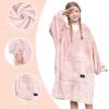 imageCatalonia Galaxy Blanket Hoodie for Kids Oversized Fleece Blanket Sweatshirt Warm Cozy Wearable Hooded Pullover for Boys ampamp GirlsPink