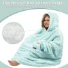 imageCatalonia Oversized Blanket Hoodie Sweatshirt Fleece Pullover with Large Front Pocket for Adults Men WomenAqua