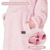 imageCatalonia Oversized Blanket Hoodie Sweatshirt Fleece Pullover with Large Front Pocket for Adults Men WomenPink