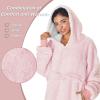 imageCatalonia Oversized Blanket Hoodie Sweatshirt Fleece Pullover with Large Front Pocket for Adults Men WomenPink