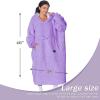 imageCatalonia Oversized Blanket Hoodie Sweatshirt Fleece Pullover with Large Front Pocket for Adults Men WomenPurple