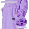 imageCatalonia Oversized Blanket Hoodie Sweatshirt Fleece Pullover with Large Front Pocket for Adults Men WomenPurple