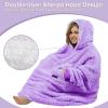 imageCatalonia Oversized Blanket Hoodie Sweatshirt Fleece Pullover with Large Front Pocket for Adults Men WomenPurple