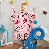 imageCatalonia Oversized Blanket Hoodie for Kids Wearable Fleece Sweatshirt Pullover with Large Front Pocket 412 Years Boy GirlLove Art Pink
