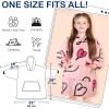 imageCatalonia Oversized Blanket Hoodie for Kids Wearable Fleece Sweatshirt Pullover with Large Front Pocket 412 Years Boy GirlLove Art Pink