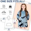 imageCatalonia Oversized Blanket Hoodie for Kids Wearable Fleece Sweatshirt Pullover with Large Front Pocket 412 Years Boy GirlWondercat Grey