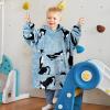imageCatalonia Oversized Blanket Hoodie for Kids Wearable Fleece Sweatshirt Pullover with Large Front Pocket 412 Years Boy GirlWondercat Grey
