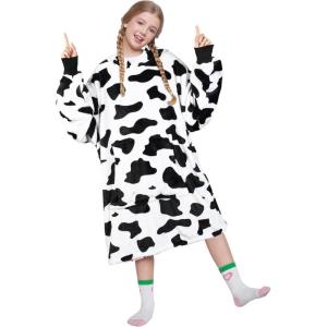 imageCatalonia Galaxy Blanket Hoodie for Kids Oversized Fleece Blanket Sweatshirt Warm Cozy Wearable Hooded Pullover for Boys ampamp GirlsDalmatian