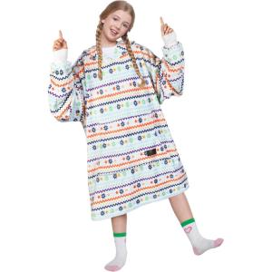 imageCatalonia Galaxy Blanket Hoodie for Kids Oversized Fleece Blanket Sweatshirt Warm Cozy Wearable Hooded Pullover for Boys ampamp GirlsXmas