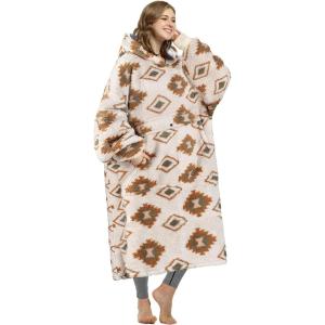 imageCatalonia Oversized Blanket Hoodie Sweatshirt Fleece Pullover with Large Front Pocket for Adults Men WomenSouthwestextra Long