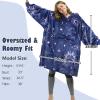 imageCatalonia Oversized Blanket Hoodie Sweatshirt Fleece Pullover with Large Front Pocket for Adults Men WomenAstrology Navy