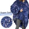 imageCatalonia Oversized Blanket Hoodie Sweatshirt Fleece Pullover with Large Front Pocket for Adults Men WomenAstrology Navy