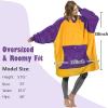imageCatalonia Oversized Blanket Hoodie Sweatshirt Fleece Pullover with Large Front Pocket for Adults Men WomenLakers Team