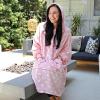 imageCatalonia Oversized Blanket Hoodie Sweatshirt Fleece Pullover with Large Front Pocket for Adults Men WomenPink Dot  Fleece