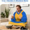 imageCatalonia Oversized Blanket Hoodie Sweatshirt Fleece Pullover with Large Front Pocket for Adults Men WomenUniversitythemed