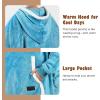 imageCatalonia Oversized Hoodie Sweatshirt Poncho Casual Hoodie Cape Batwing Coat Pullover Blanket Comfortable Roomy  Gift for Adults WomenAqua