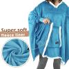 imageCatalonia Oversized Hoodie Sweatshirt Poncho Casual Hoodie Cape Batwing Coat Pullover Blanket Comfortable Roomy  Gift for Adults WomenAqua