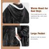 imageCatalonia Oversized Hoodie Sweatshirt Poncho Casual Hoodie Cape Batwing Coat Pullover Blanket Comfortable Roomy  Gift for Adults WomenBlack