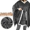 imageCatalonia Oversized Hoodie Sweatshirt Poncho Casual Hoodie Cape Batwing Coat Pullover Blanket Comfortable Roomy  Gift for Adults WomenGrey