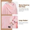 imageCatalonia Oversized Hoodie Sweatshirt Poncho Casual Hoodie Cape Batwing Coat Pullover Blanket Comfortable Roomy  Gift for Adults WomenPink