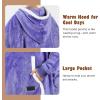 imageCatalonia Oversized Hoodie Sweatshirt Poncho Casual Hoodie Cape Batwing Coat Pullover Blanket Comfortable Roomy  Gift for Adults WomenPurple