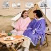 imageCatalonia Oversized Hoodie Sweatshirt Poncho Casual Hoodie Cape Batwing Coat Pullover Blanket Comfortable Roomy  Gift for Adults WomenPurple