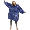 imageCatalonia Oversized Blanket Hoodie Sweatshirt Fleece Pullover with Large Front Pocket for Adults Men WomenAstrology Navy