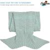 imageCatalonia Mermaid Tail Blanket with AntiSlip Neck StrapGray Knit