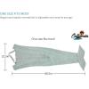 imageCatalonia Mermaid Tail Blanket with AntiSlip Neck StrapGray Knit