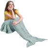 imageCatalonia Mermaid Tail Blanket with AntiSlip Neck StrapGray Knit