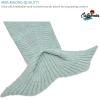 imageCatalonia Mermaid Tail Blanket with AntiSlip Neck StrapGray Knit