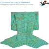 imageCatalonia Mermaid Tail Blanket with AntiSlip Neck StrapGreen Knit