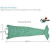 imageCatalonia Mermaid Tail Blanket with AntiSlip Neck StrapGreen Knit