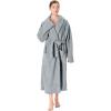 imageCatalonia Womens Plush Long Robe Shawlcollar Warm Comfy Fluffy Bathrobe Valentines Day Gift Mothers Day Gift for WomenGreyshawl