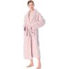 imageCatalonia Womens Plush Long Robe Shawlcollar Warm Comfy Fluffy Bathrobe Valentines Day Gift Mothers Day Gift for WomenLight Pinkshawl