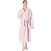 imageCatalonia Womens Plush Long Robe Shawlcollar Warm Comfy Fluffy Bathrobe Valentines Day Gift Mothers Day Gift for WomenLight Pinkshawl
